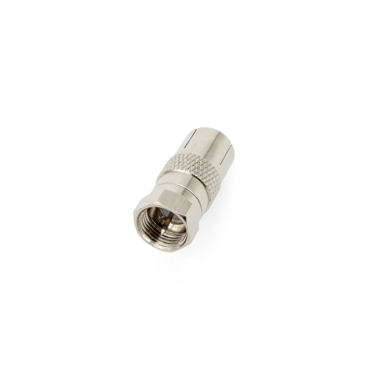 Wall Plate Connector - F-type Male to IEC Female