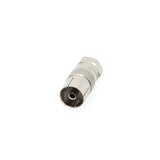 Wall Plate Connector - F-type Male to IEC Female