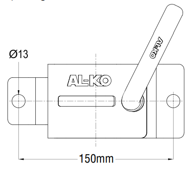 CLAMP FOR JOCKEY WHEEL SINGLE
