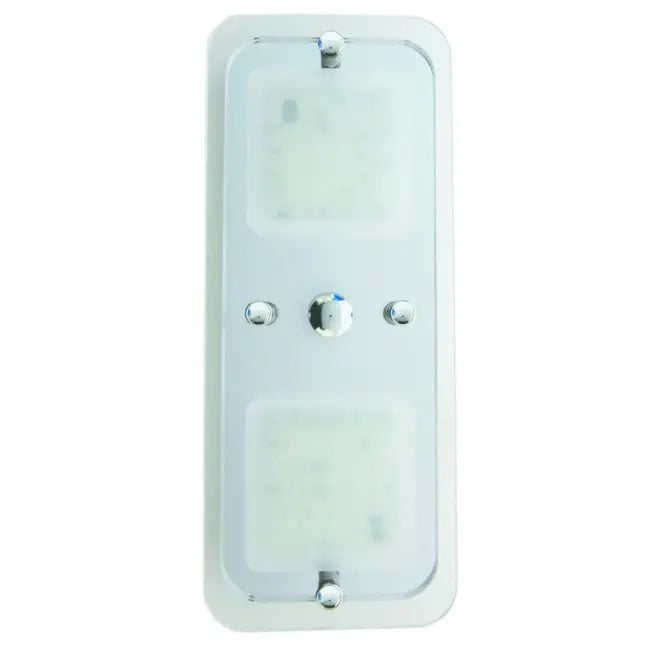 Camec Crystal LED Square 2 Section - 48 White 4 Blue & Push Button