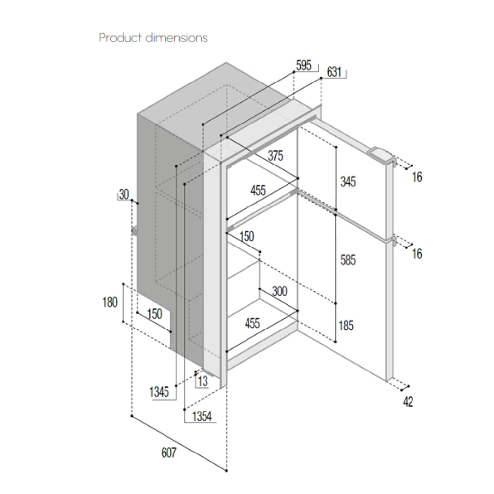 VITRI DP2600 2DRFR 230L 12-24V