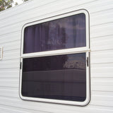 Single Hopper Wind-Out Window - 4 Radius
