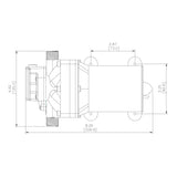 Aussie Traveller 12V RV Water Pump - 11.4LPM - Aussie Traveller