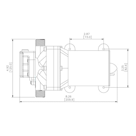 Aussie Traveller 12V RV Water Pump - 11.4LPM - Aussie Traveller