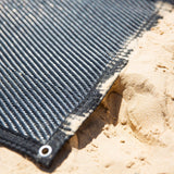 Outdoor Mat - Annexe Criss-Cross Plain Centre Grey