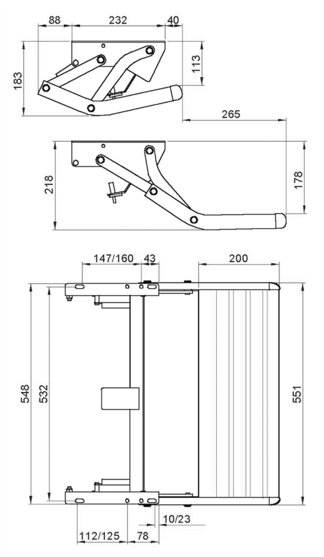 Omnistep dimensions